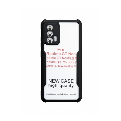 Picture of For Realme Gt / Realme Gt Neo / Realme X7 Max Shockproof Transparent Pc Tpu Bumper Military Grade Rugged Case