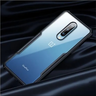 Picture of One Plus 7pro Luxury ShockProof TPU Bumper Glass Case Back Cover (Back Case Cover For Smartphone)
