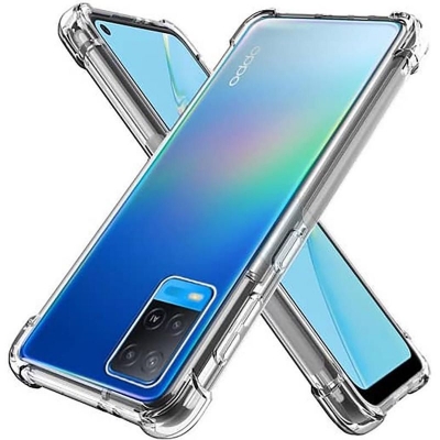 Picture of Oppo A54 4G Premium Silicone Case Clear Soft -Protective Mobile Phone Back Cover