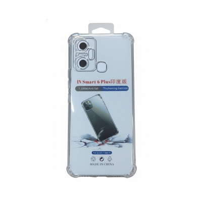 Picture of Infinix Smart 6 Plus, X6823C, X6823 Clear Cover Soft Thin Anti-Scratches Crystal Case(Transparent)