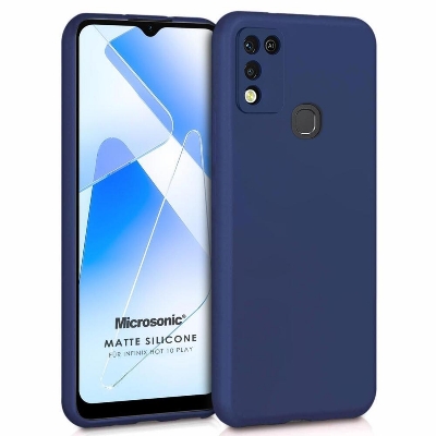 Picture of For Infinix Hot 10 Play / Infinix Hot 11 Play Heavy Strong Liquid Silicone Soft Gel Rubber Shockproof Cover Case For Infinix Hot 10 Play Back Cover