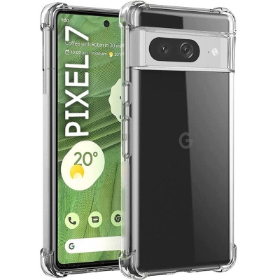Picture of Google Pixel 7 Luxury Crystal Clear Airbag Shockproof Silicone TPU Back Cover Case