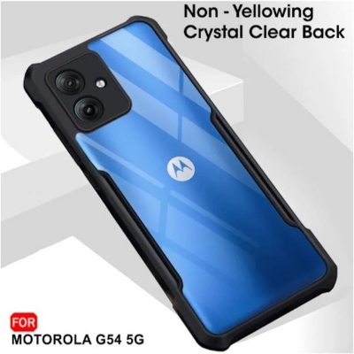 Picture of For Motorola Moto G54 Crystal Clear Protective Design Shockproof Camera Protection Phone Cases Transparent Back Coverss Screen And Camera Protective Phone Cases