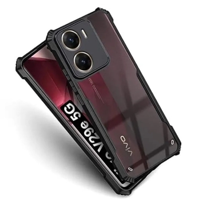 Picture of vivo V29e Transparent Black Shockproof Camera Protective Premium Quality Back Cover