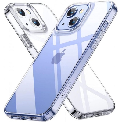 Picture of For Apple iPhone 13 Camera Protection Soft Silicone Transparent Plating Case - Premium Quality Case / Back Cover