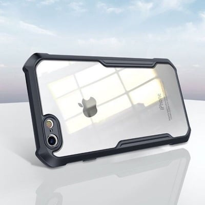 Picture of For Apple Iphone 7 Plus / Apple Iphone 8 Plus Transparent Cxunddo Shockproof Back Cover Phone Case - Camera - Phone Back Cover