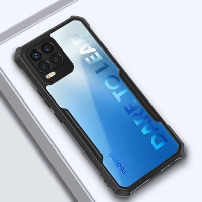 Picture of For Realme 8 / Realme 8 Pro shockproof Transparent PC TPU Bumper Military Grade Rugged case For Realme 8 / Realme 8 Pro - Back Cover