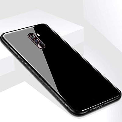 Picture of Xiaomii Poco F1/ Pocophone F1 GLASS CASE Shock proof Back Cover - Blue - Phone - Camera