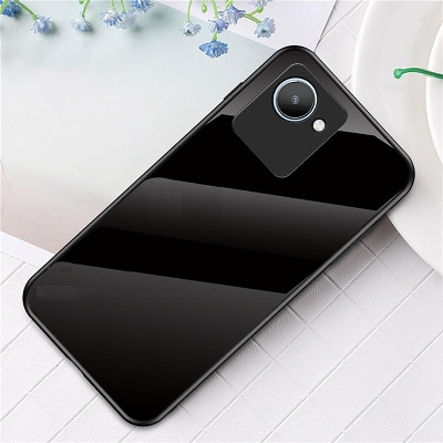 Picture of For Realme C30 Cover glass case Edge-Reinforced Shockproof Cushion Back Clear Transparent Hard Cover Casing