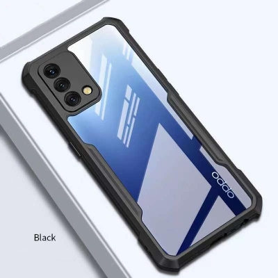 Picture of For Oppo F19 / Oppo A95 Edge-Reinforced Shockproof Cushion Back Clear Hybrid Transparent Hard Cover Casing