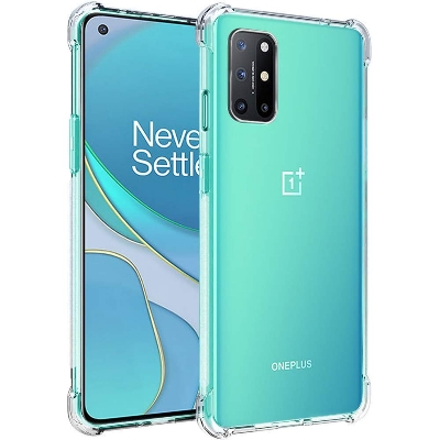 Picture of For OnePlus 9R Premium Silicone Case Crystal Clear Soft TPU Ultra-Thin Transparent Flexible Protective Mobile Phone Back Cover