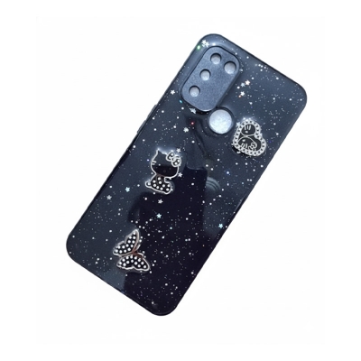 Picture of For Symphony Z55 Plating Soft Casing Ladies Square Frame Phone Case For Symphony Z55 Shiny Bling Back Cover - Phone Back Cove