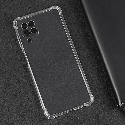 Picture of Samsung Galaxy M32 4G Camera Protection Premium Silicone Case Crystal Clear Soft TPU Ultra-Thin Transparent Flexible Protective Mobile Phone Back Cover
