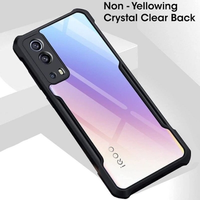 Picture of For Vivo y72 5G / Vivo iQOO Z3 Xunddu Bumper Case Reinforced Corner with Shock-Proof Transparent Full Air Protection Back Cover
