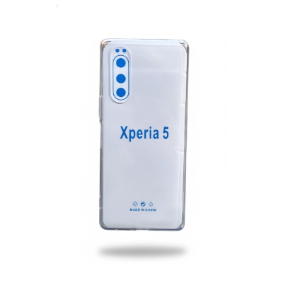 Picture of For Sony Xperia 5 shockproof Transparent liquid Cristal clear long time useable soft premium protective back cover