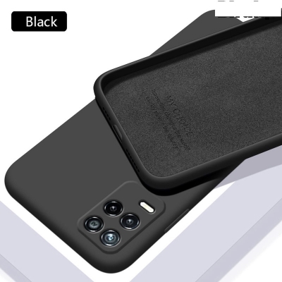 Picture of For Realme 8 5G Liquid Silicone Soft Gel Rubber Shockproof Cover For Realme 8 5G Phone Case - Camera