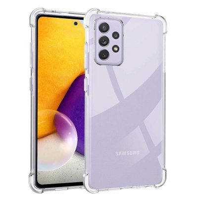 Picture of Samsung Galaxy A72 4G/ 5G Premium Silicone Case Crystal Clear Soft TPU Ultra-Thin Transparent Flexible Protective Mobile Phone Back Cover