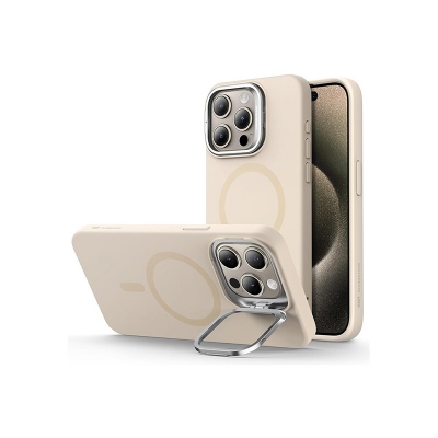 Picture of ESR Cloud Kickstand Case with MagSafe for iPhone 15 Series [Light Tan]