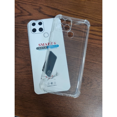 Picture of Infinix Smart 6 Soft Silicone Transparent Back Cover Full Protection Shock Proof/ Break Proof Smart 6 Phone Case