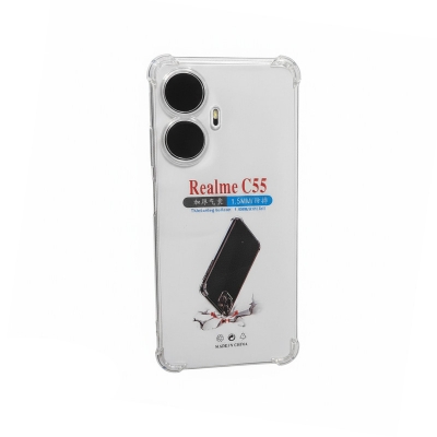 Picture of For Realme C55, Narzo N55 Clear Cover Soft Thin Anti-Scratches Crystal Case C 55(Transparent)N 55