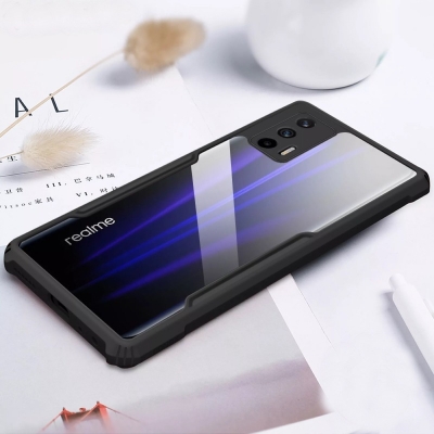 Picture of For Realme Gt / Realme Gt Neo / Realme X7 Max Shockproof Transparent Pc Tpu Bumper Military Grade Rugged Case For Realme Gt / Realme Gt Neo / Realme X7 Max - Phone Back Cover - Phone - Camera