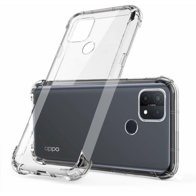 Picture of Oppo A15 Premium Silicone Case Crystal Clear Soft TPU Ultra-Thin Transparent Flexible Protective Mobile Phone Back Cover