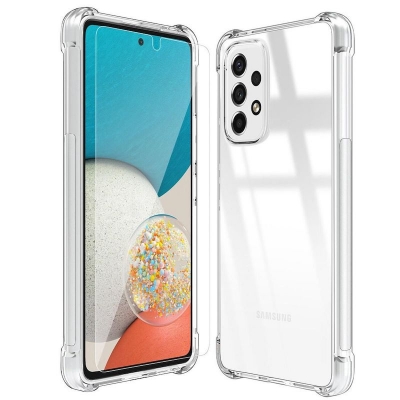Picture of Samsung Galaxy A73 Premium Silicone Case Crystal Clear Soft TPU Ultra-Thin Transparent Flexible Protective Mobile Phone Back Cover