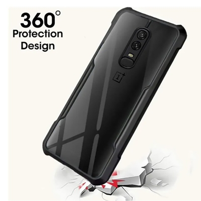 Picture of For OnePlus 6 Xundd Shockproof TPU Bumper Clear Acrylic Mobile Phone Case For oneplus 6 Back Cover