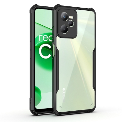 Picture of For REALME C35 / NARZO 50A PRIME New Case High Quality Shookproof Cover Transparent Back Cover With Bumper - Phone Back Cover