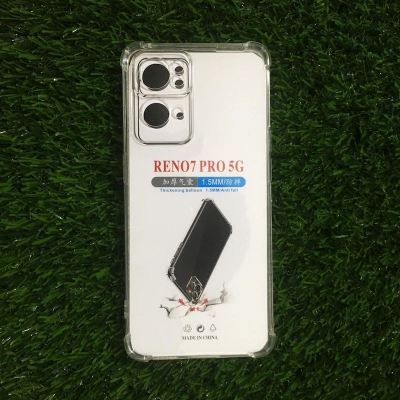 Picture of Oppo Reno 7 Pro (5g) Soft Silicone Transparent Back Cover Full Protection Shock Proof/ Break Proof Reno 7 Pro (5g) Phone Case for Oppo.