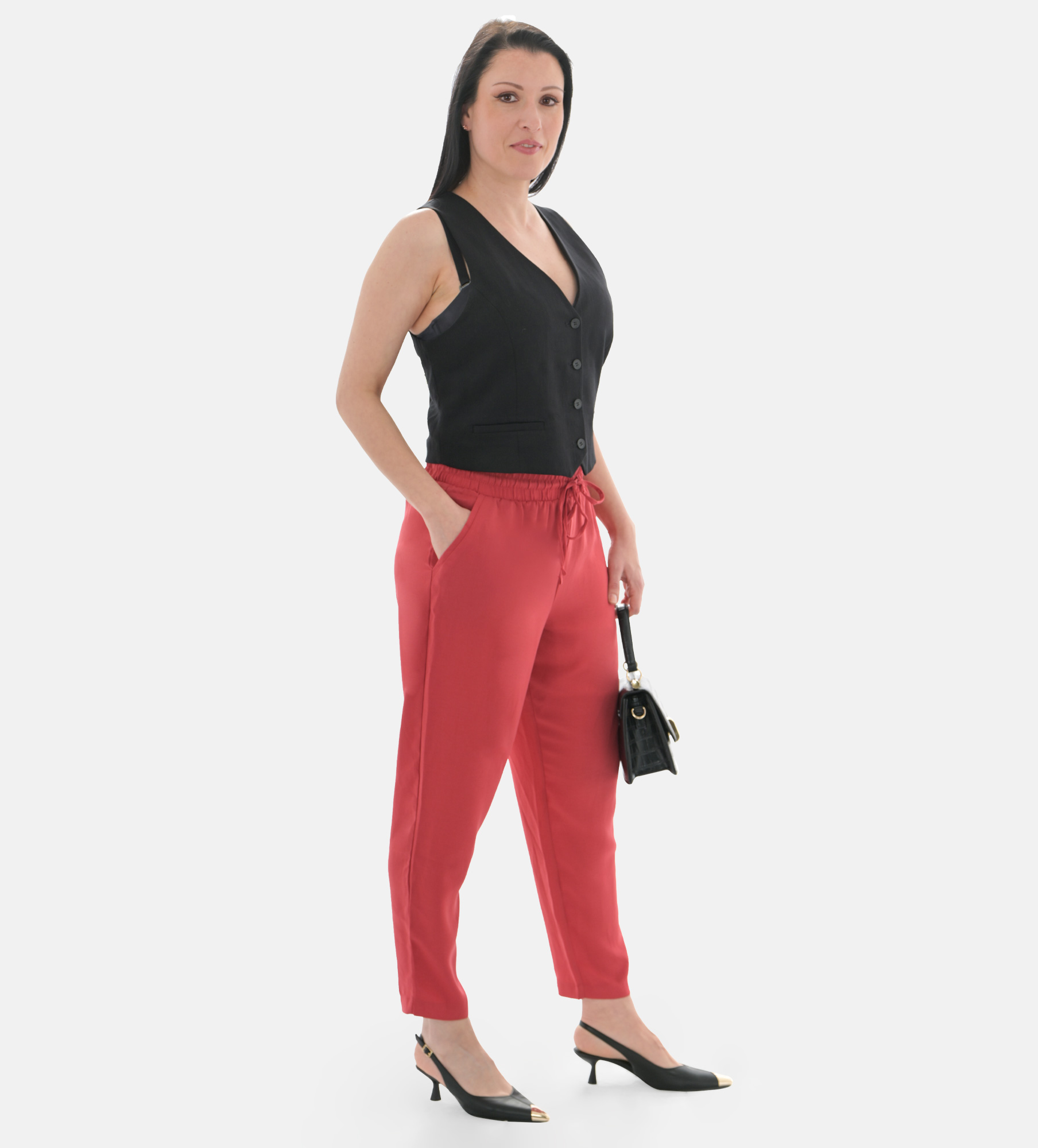Picture of Pantoneclo Premium Quality Soft Comfortable Polyester Elasticated Adjustable Waist Ladies Palazzo / Trouser / Pajama