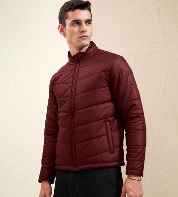 Picture of Pantoneclo Premium Quality Multicolor Men's Padding Jacket - Brick Red & Kalamata