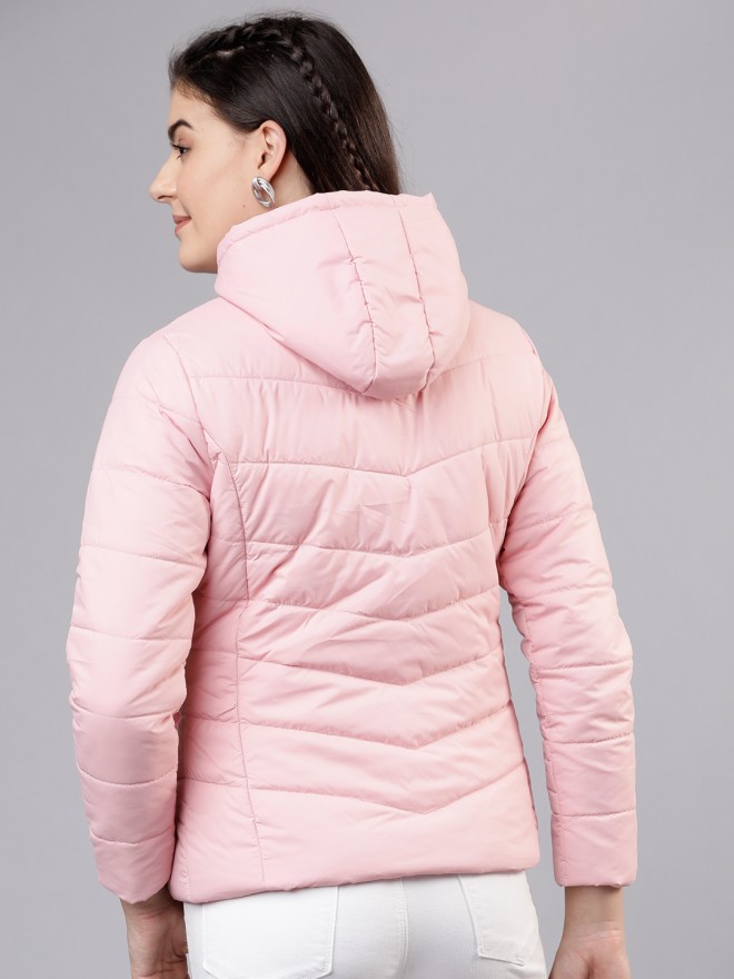 Picture of Pantoneclo Premium Quality Women's Padding Hoodie Jacket - Pink Color