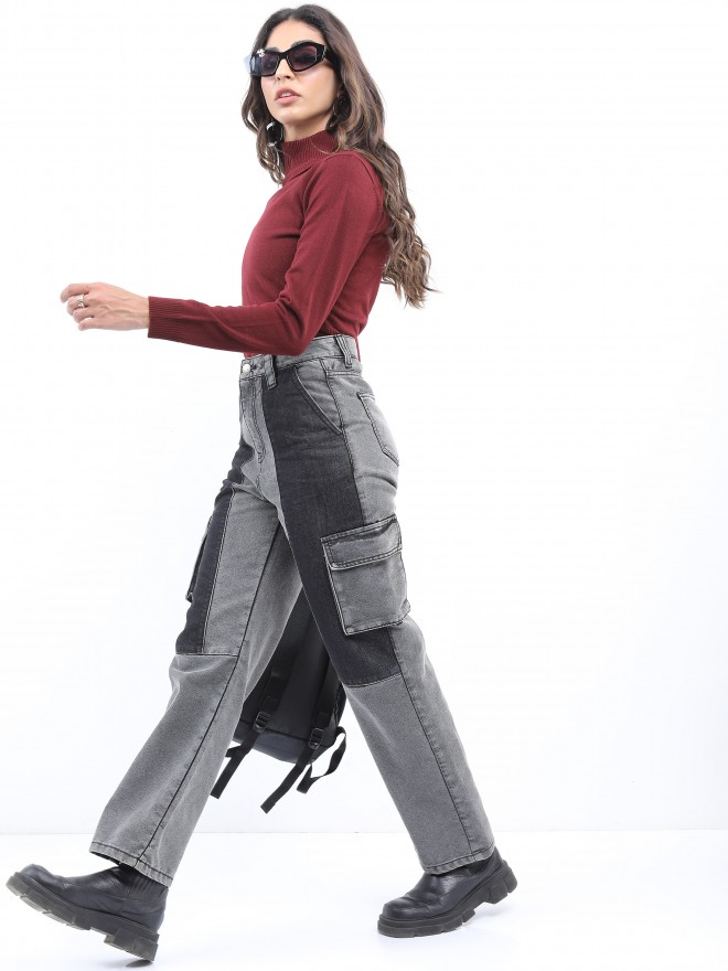 Picture of Pantoneclo Premium Quality Women's Multicolor High Neck Sweater / Cardigan