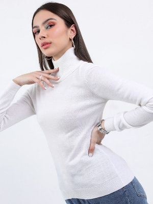 Picture of Pantoneclo Premium Quality Ladies Multicolor High Neck Sweater / Cardigan / Jumper