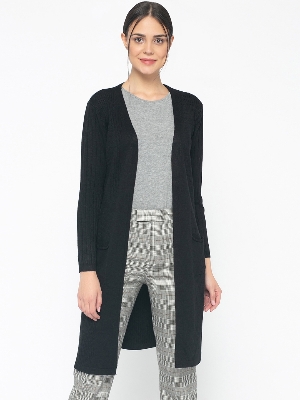 Picture of Pantoneclo Premium Women's / Girl's Long Knitted Sweater / Cardigan with Pocket