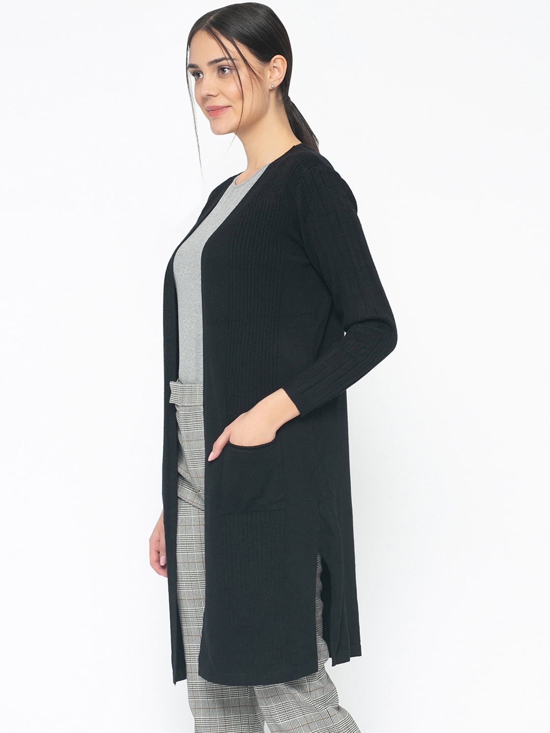 Picture of Pantoneclo Premium Women's / Girl's Long Knitted Sweater / Cardigan with Pocket