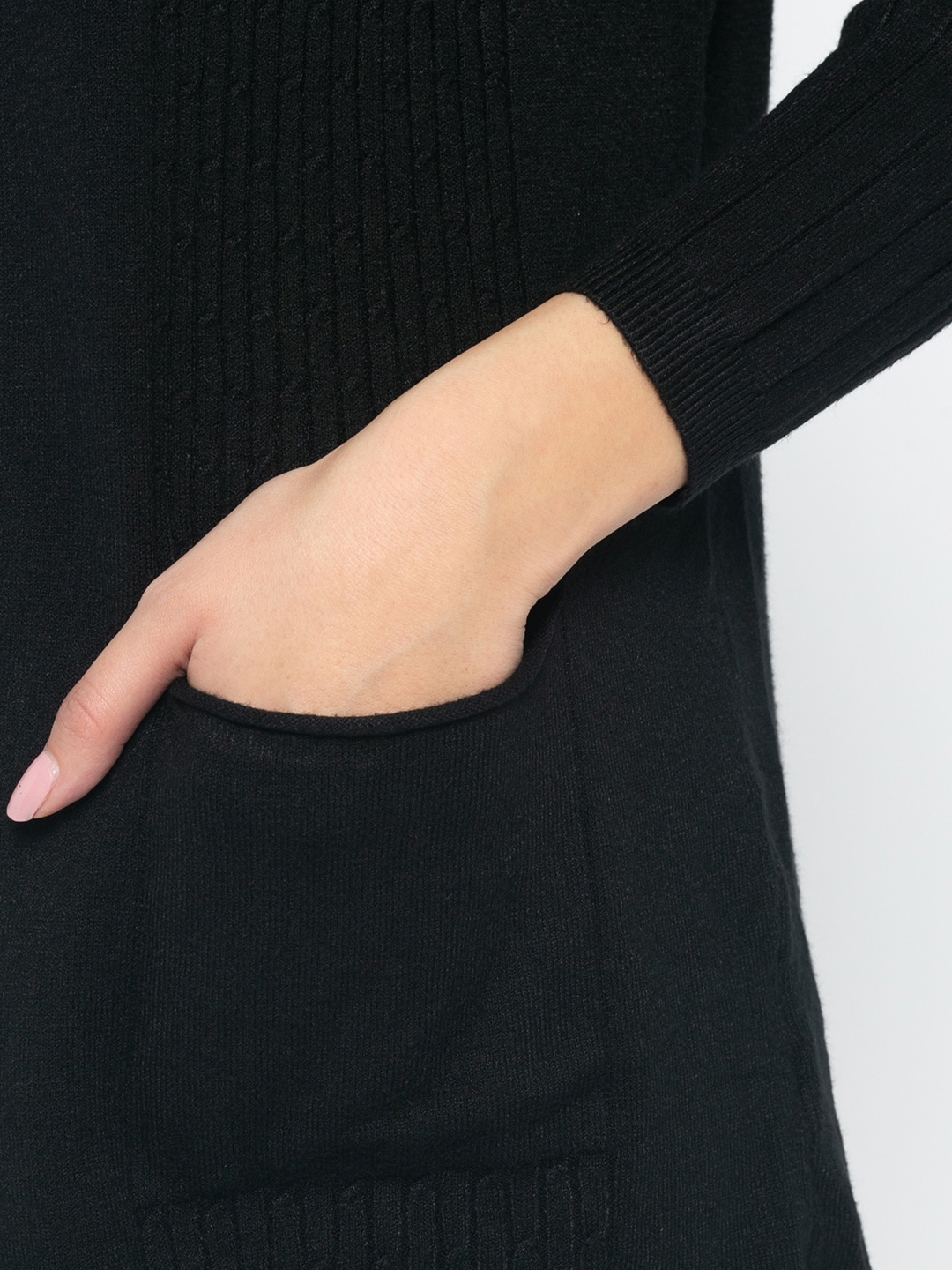 Picture of Pantoneclo Premium Women's / Girl's Long Knitted Sweater / Cardigan with Pocket