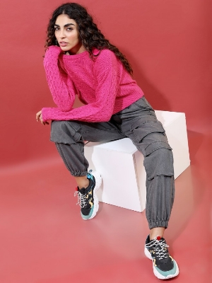 Picture of Pantoneclo Premium Women's / Girl's Round Neck Sweater / Cardigan