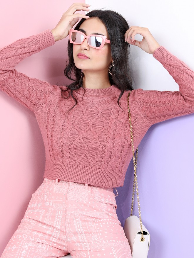 Picture of Pantoneclo Premium Women's / Girl's Round Neck Chunky Cable Design Sweater / Cardigan / Pullover