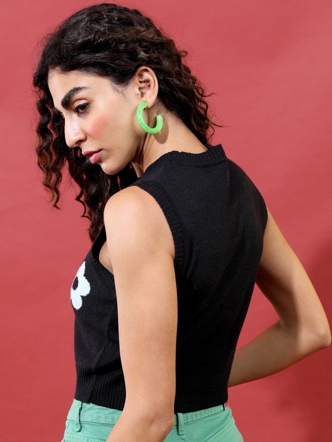 Picture of Pantoneclo Premium Women's / Girl's Round Neck Sleeveless Sweater