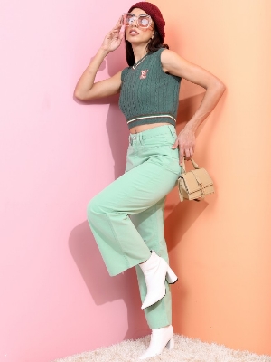 Picture of Pantoneclo Premium Women's / Girl's V-Neck Sleeveless Sweater / Cardigan