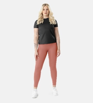 Picture of Leafletic Premium Stretch Regular Waist Soft Skin Nylon Legging