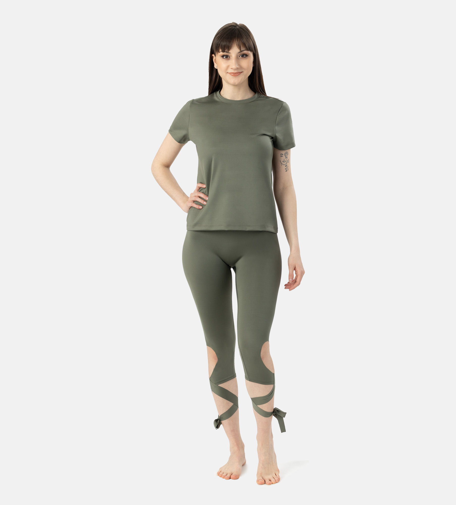 Picture of Leafletic Premium Stretch Short Length Tail Soft Skin Nylon Legging