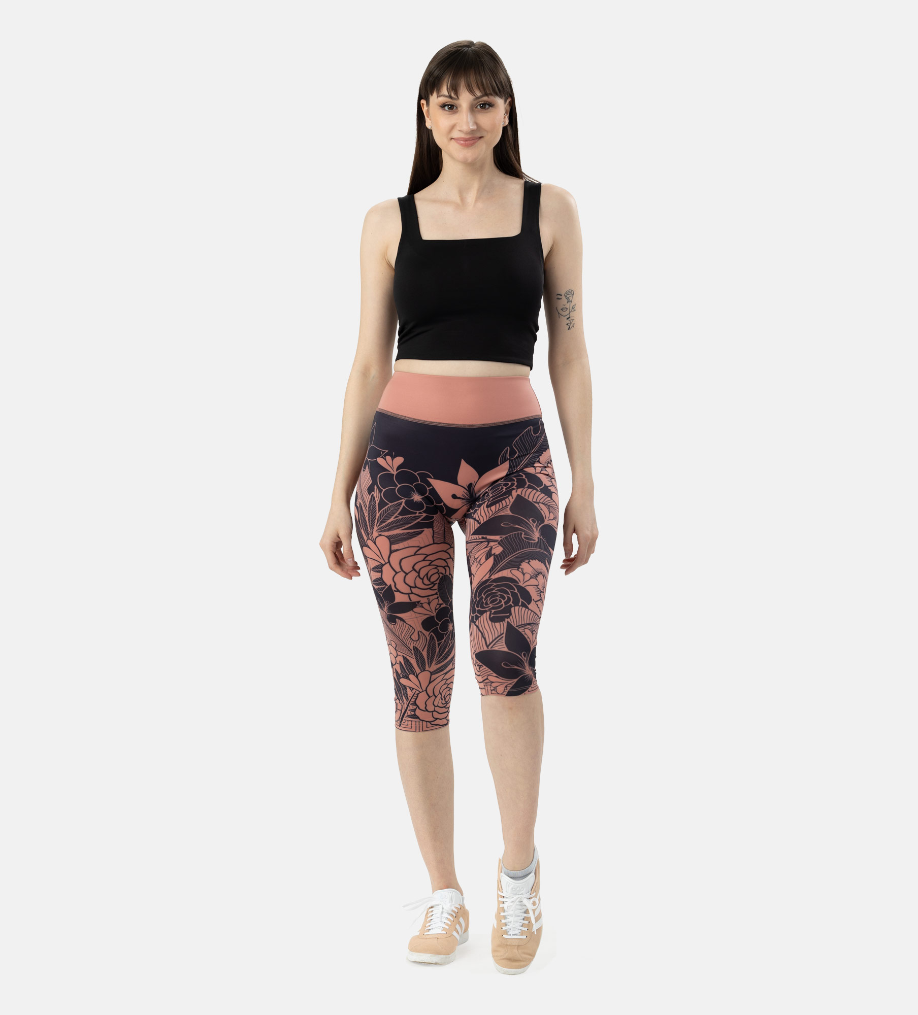 Picture of Leafletic Premium Stretch Short Length Soft Skin Polyester Printed Legging