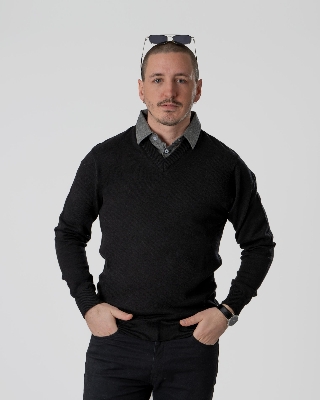 Picture of Pantoneclo Men's Mock Shirt Sweater - Premium Winter Cloth