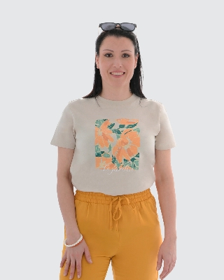 Picture of Leafletic Summer Vibe Soft Cotton Printed T-Shirt – Women’s Casual Summer Wear
