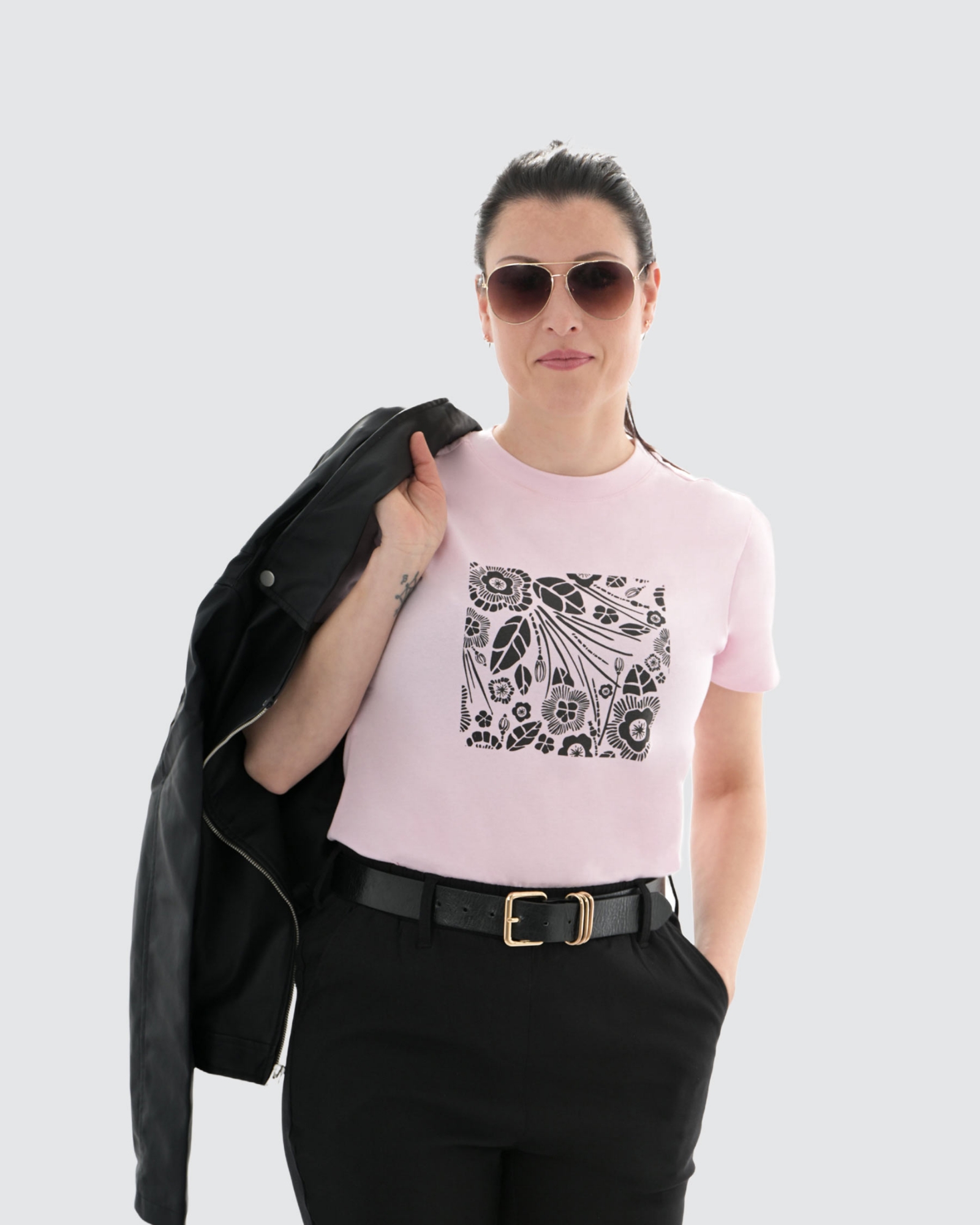 Picture of Leafletic Summer Vibe Soft Cotton Printed T-Shirt – Women’s Casual Summer Wear