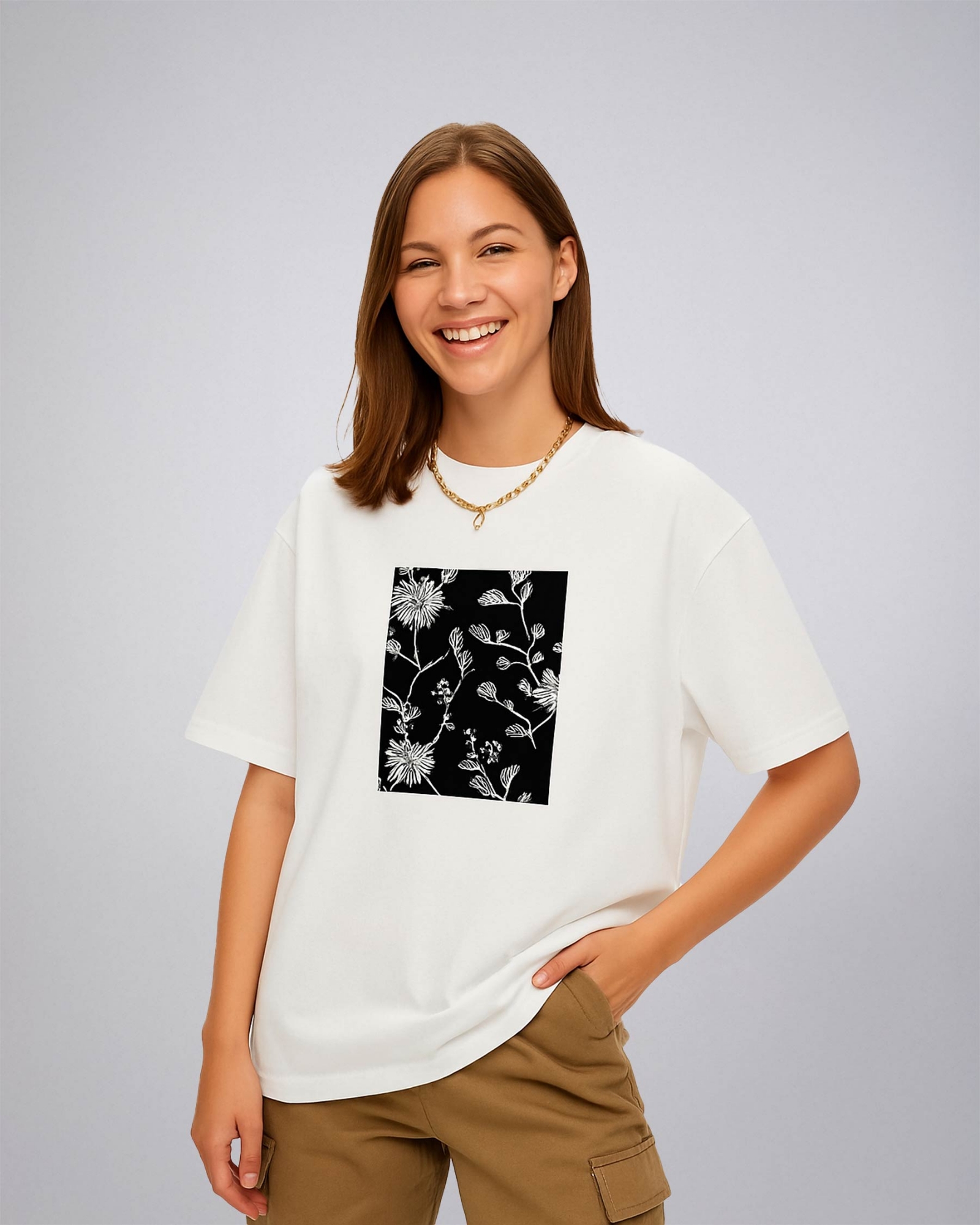 Picture of Leafletic Summer Vibe Soft Cotton Printed T-Shirt – Women’s Casual Summer Wear