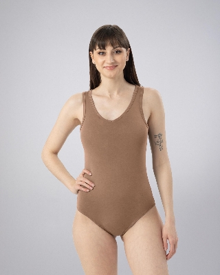 Picture of Leafletic Premium Women’s Sleeveless Bodysuit – Soft Stretch Fabric | Slim Fit One-Piece for Casual or Layering | Lightweight, Breathable & Comfortable Daily Wear Bodysuit | Stylish Basic Top